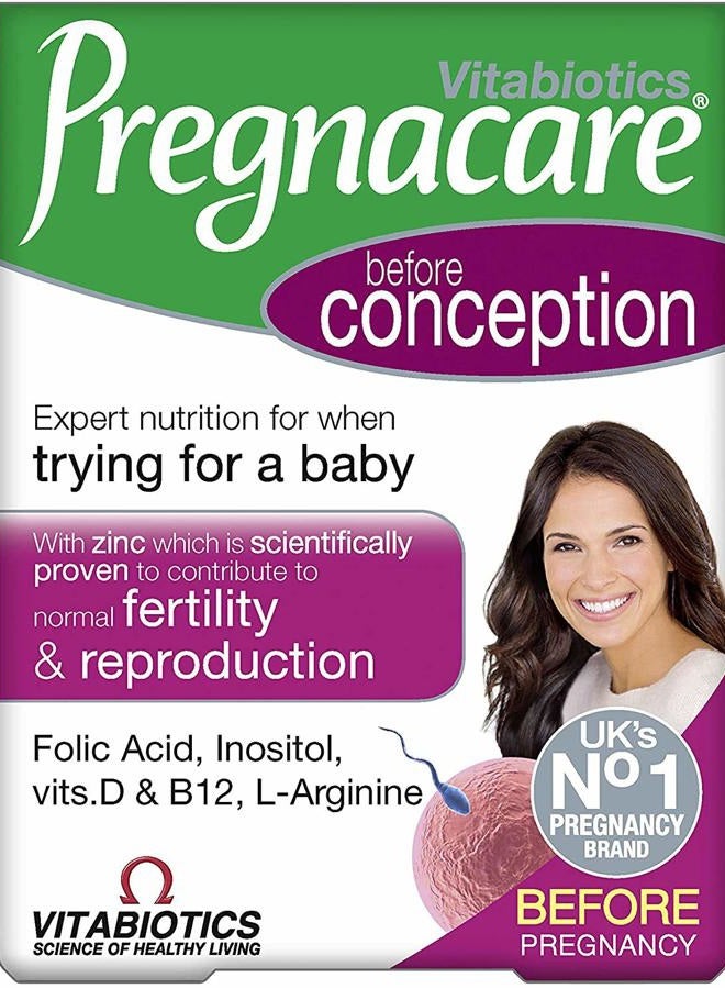 Pregnacare فيتابيوتيكس بريجنكير قبل الحمل محاولة لإنجاب طفل 30 قرص - Image 1